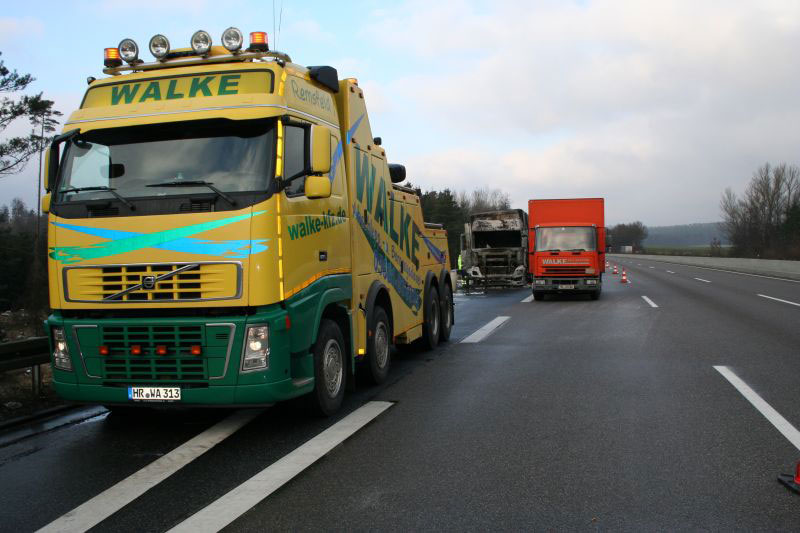 Abschleppdienst Walke auf der Autobahn
